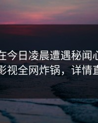 当事人在今日凌晨遭遇秘闻心跳，香蕉影视全网炸锅，详情直击